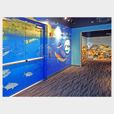 Sargassum and Sportfish Mural, Florida Oceanographic Society Ocean EcoCenter