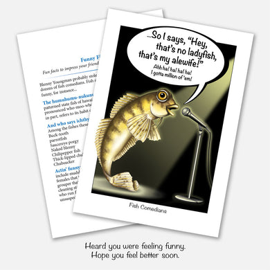 Funny Fishes Get Well Card