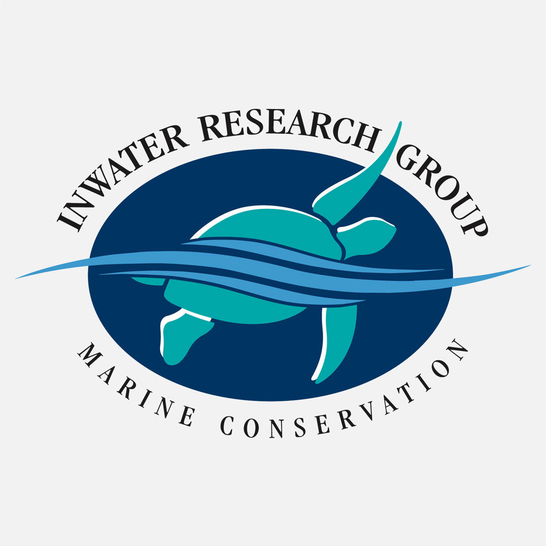 A not-for-profit corporation whose mission is to provide the scientific community and general public with information to promote conservation of coastal and marine species and their habitats. The logo is a graphic sea turtle swimming through water.