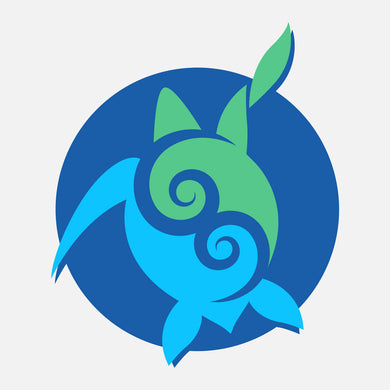 This icon is used for a 5th grade sea turtle curriculum. The intent is to have 5th grade teachers in Florida (and elsewhere) integrate these lessons into their regular curriculum. The icon is a blue and green graphic of a sea turtle.
